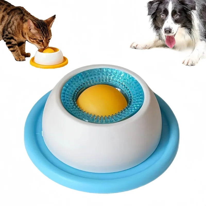 Juguete para Lamer Interactivo para Perros y Gatos con Dispensador de Comida Lenta