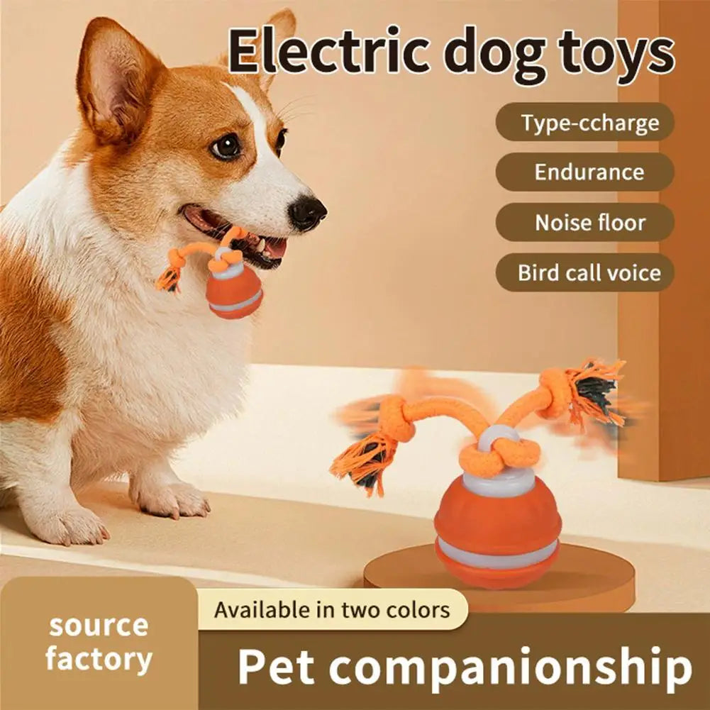 Pelota Inteligente con Cuerda para Mascotas | Juguete Interactivo Automático para Perros, Gatos y Cachorros