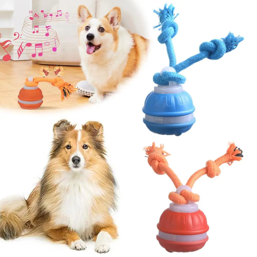 Pelota Inteligente con Cuerda para Mascotas | Juguete Interactivo Automático para Perros, Gatos y Cachorros