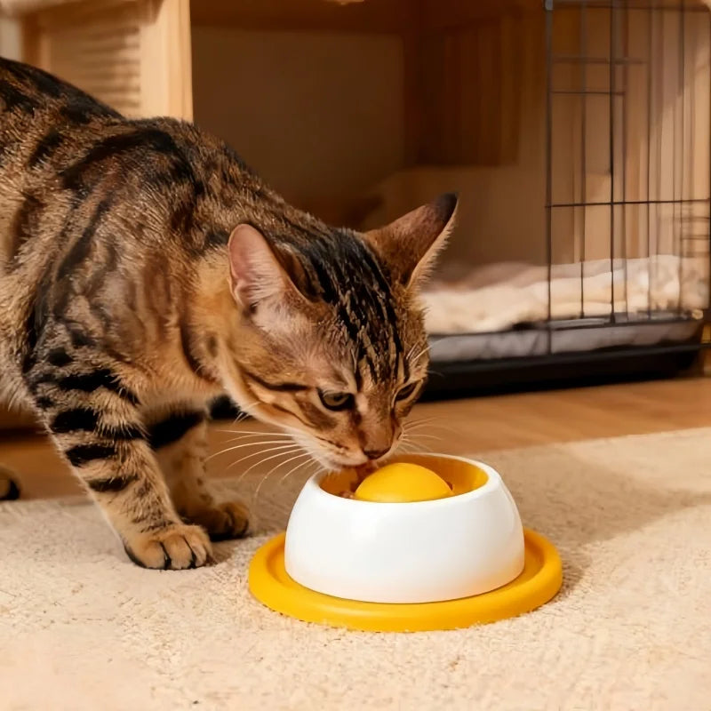 Juguete para Lamer Interactivo para Perros y Gatos con Dispensador de Comida Lenta